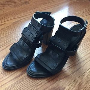 Rag and Bone black studded sandals